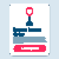 Line Punching bag icon isolated on grey background. Colorful outline concept. Vector