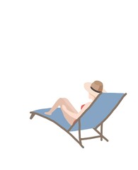 Fototapeta premium person relaxing in a hammock