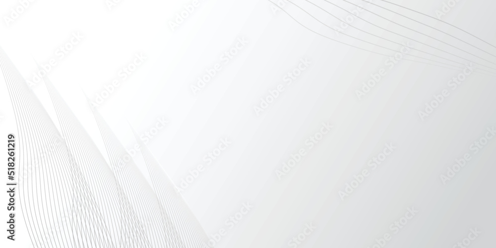 Wall mural Curved black lines on a white background. Vector perspective grid. Abstract gradient wave of lines. Digital background. Futuristic vector illustration. Blank text space for WebSite Banner EPS10.