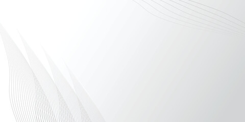 Curved black lines on a white background. Vector perspective grid. Abstract gradient wave of lines. Digital background. Futuristic vector illustration. Blank text space for WebSite Banner EPS10.