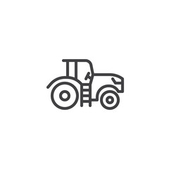 Tractor line icon