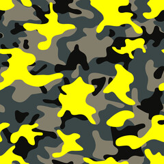 Camouflage seamless pattern modern. Abstract camo of spots. Print on fabric and textiles. Vector
