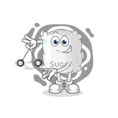 sugar sack hypnotizing cartoon. cartoon mascot vector