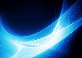 デジタルの青い波