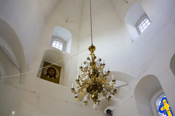 Dome of Holy Resurrection Cathedral in Sumy, Ukraine