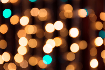 abstract background of christmas lights