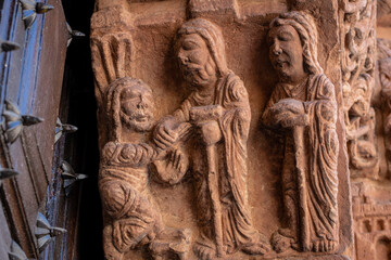 Iglesia de Santo Domingo,  Románico, siglo XII, Soria, Comunidad Autónoma de Castilla, Spain, Europe