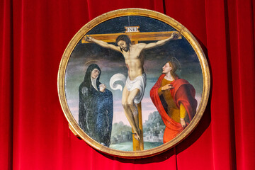 Calvario, siglo XVI, pintado por Juan Correa de Vivar, capilla del Santisimo, Monasterio de San...