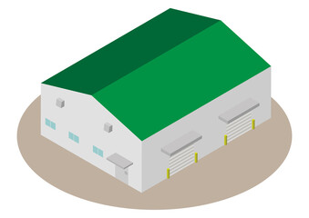 アイソメトリックな倉庫