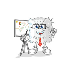 sugar sack marketing character. cartoon mascot vector