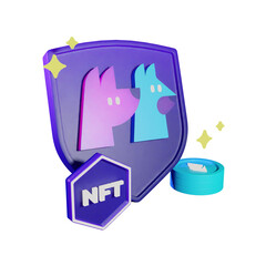 3D Shield PNG Illustration