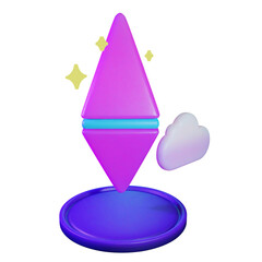 3D Storage PNG Illustration