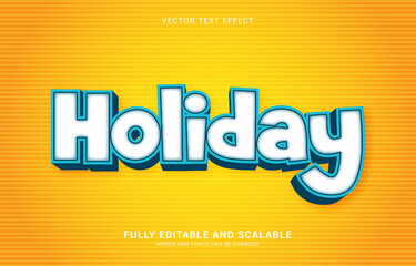 editable text effect, Holiday style