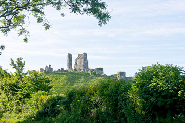 Fototapeta premium Corfe Castle, Dorset, England
