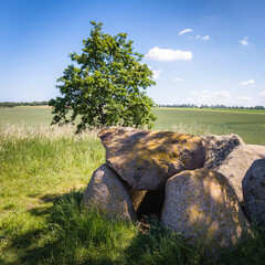 forgotten prehistoric site at mecklenburg baltic sea