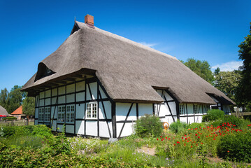 Fototapeta na wymiar Half timbered house in Germany