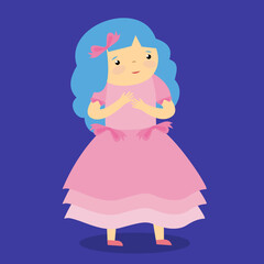 Malvina, a character from the fairy tale Pinocchio