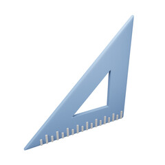 Drawing ruler 3d rendering isometric icon.