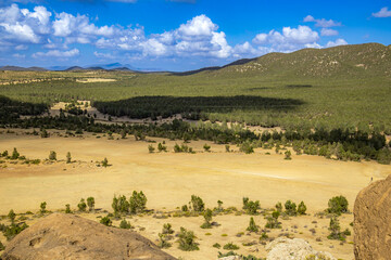 un paysage désertique en Tunisie	