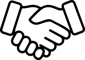 business men handshake vector icon