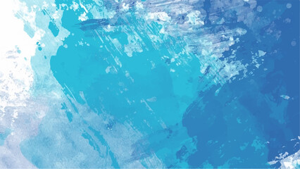 Blue watercolor background for your design, watercolor background concept, vector.