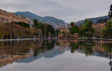 Fototapeta na wymiar Nice reflections, France