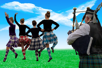 Scottish Highland dance or Highland dancing is performed with the accompaniment of Highland bagpipe...