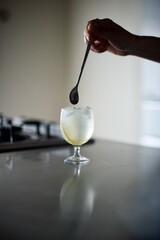 自家製のレモンシロップで作るレモンスカッシュ