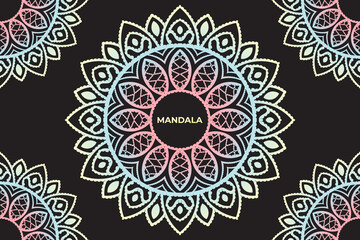 Frame mandala design. Mandala pattern background design. 