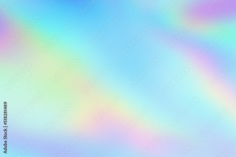 Leinwandbilder abstract pastel holographic blurred grainy gradient background texture. colorful digital grain soft 