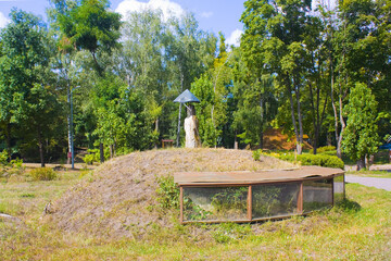  Polovtsian sanctuary (11-12th century) in Open-air Museum of Folk Architecture and Life of the...