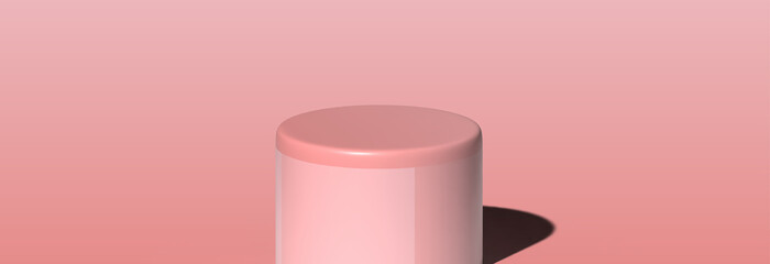 Abstract pink vector background with podium. Modern background concept. vector.