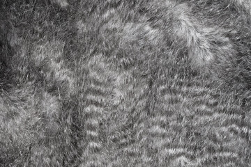 Faux fur grey wool abstract pattern nature skin soft warm fluffy background texture