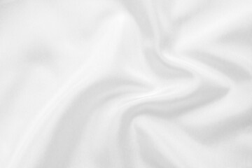 Obraz premium Abstract white fabric with soft wave texture background