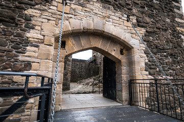 Blackness Castle Scotland pier entrance