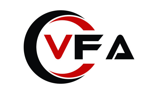 VFA swoosh three letter logo design vector template | monogram logo | abstract logo | wordmark logo | letter mark logo | business logo | brand logo | flat logo | minimalist logo | text | word | symbol