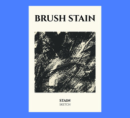 Brush Stain Sketch Poster Design