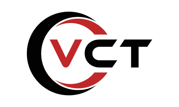 VCT swoosh three letter logo design vector template | monogram logo | abstract logo | wordmark logo | letter mark logo | business logo | brand logo | flat logo | minimalist logo | text | word | symbol