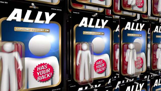 Ally People Allies Friends Supporters DEI Diversity Inclusion 3d Animation