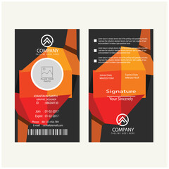 Creative Id Card, Professional Employee ID card, Flat Id Card, Modern Abstract Id Card, Creative Id-Card, Corporate id card, Colorful Office Id, Business Id Card design templates.