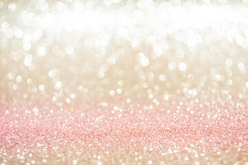 Pink gold, pink bokeh,circle abstract light background,Pink rose shining lights, sparkling...