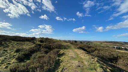 Welsh hills on a sunny winters day