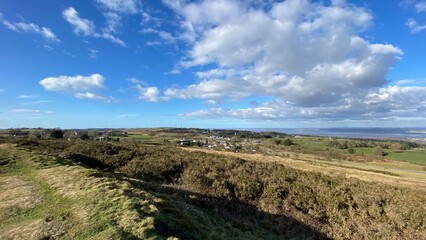 Welsh hills on a sunny winters day