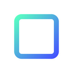 Stop button pixel perfect gradient linear ui icon. Music player bar. Playing multimedia file. Line color user interface symbol. Modern style pictogram. Vector isolated outline illustration