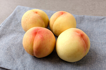 Sweet and soft white peach