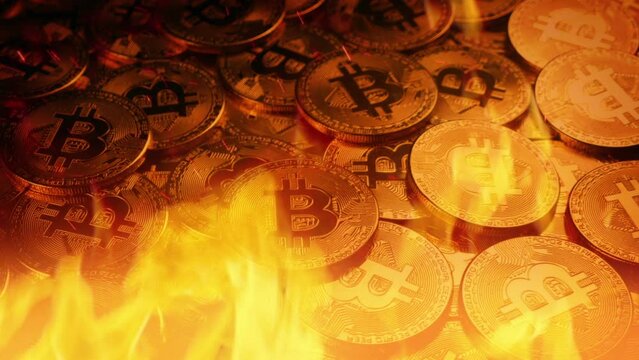 Bitcoins Burn In Fire Losses Market Crash

