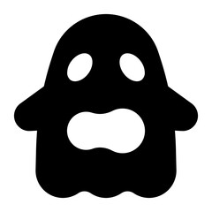 ghost glyph icon