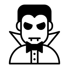 vampire glyph icon