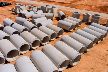 It is necessary for large cement sewage pipes be installed in industrial buildings to construct drainage systems