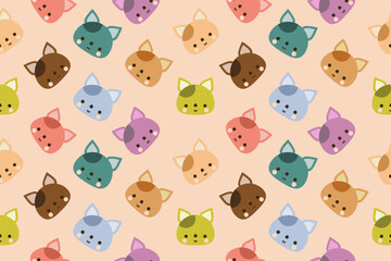 seamless pattern with dog